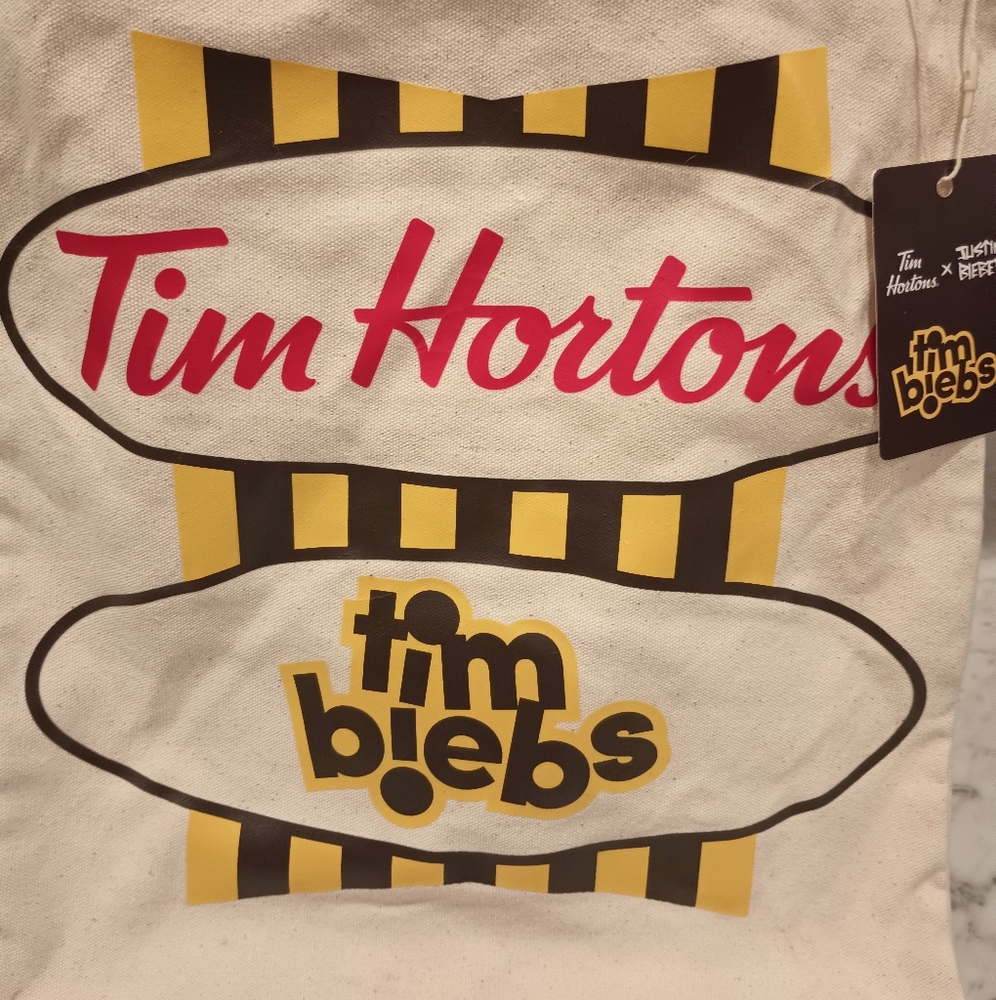 Tim Hortons Tim Biebs Canvas Tote Bag - Picture 3 of 4